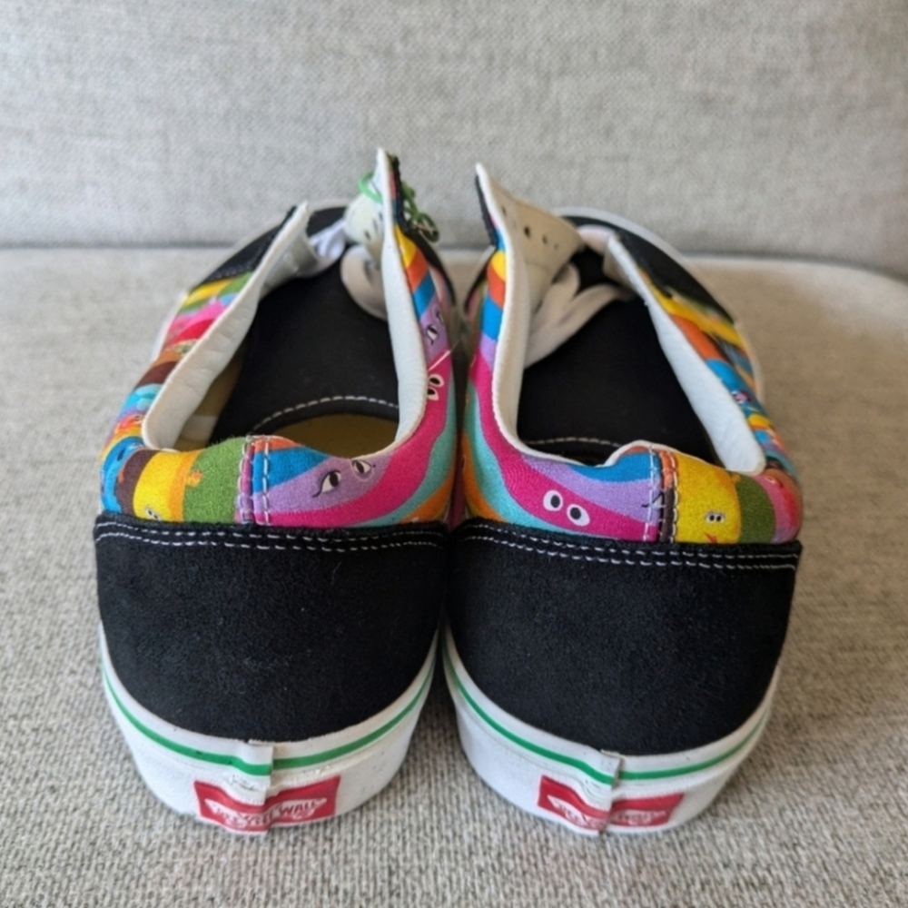 Vans Old Skool Sesame Street Men Rainbow Stripes Colorful Black 032025 - Picture 8 of 8